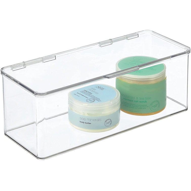 Rebrilliant Plastic Stackable Bathroom Storage Box With Lid Holds